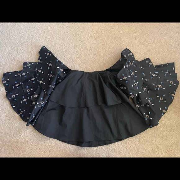 Carolina Constas Carmen Top, Ruffle, Off The Shoulder, Black, M, EUC - Picture 2 of 8